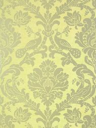Обои бумажные Thibaut Damask Resource 4 (0,686х8,22) орнамент, зеленые T89138 (рулон)