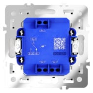 Проходной переключатель одноклавишный с подсветкой Voltum S70 VLS010403, кашемир