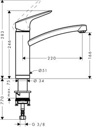 ��������� Hansgrohe Logis M31 ��� ����� 160 �� ����������, ��������� ����� ����� ���� 71833000