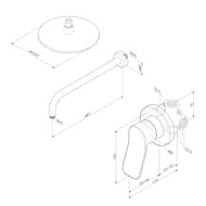 Душевая система AM.PM X-Joy FB85A2R000 смеситель для душа, верхний душ 220мм, хром — изображение 3