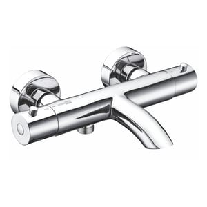 Смеситель для ванны/душа WasserKRAFT Berkel 4811 Thermo настенный, термостат, короткий излив, хром