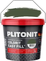 Затирка эпоксидная PLITONIT Colorit EasyFill травяной, 2 кг — миниатюра 1