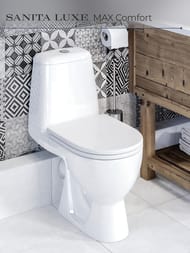 ������ ������� Sanita Luxe MAX Comfort (615x390x745) ������� �� ����������, ��������� WC.CC/Max/2-DM/WHT.G/S1
