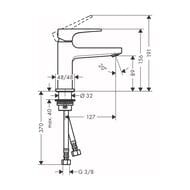 ��������� Hansgrohe Metropol 32500990  ��� �����������, � ������ ��������, 100��, ������� ������