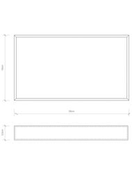 Лоток Decor Walther BROWNIE TAB L 280х160, имитация кожи, цвет: черный 0930160