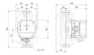 Насос циркуляционный GRUNDFOS ALPHA1 L 25-40 180 с гайками 99199611