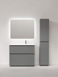 Тумба под раковину Sancos Folk Floor FL100FRES 995х445х850 напольная, правая, 2 ящика, Ergraut soft