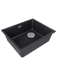Мойка LUMI 55UNI-SKEW, IT-GRANIT, LU55SK-AN, антрацит, 555х440, Paulmark