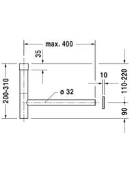 Сифон для раковины DURAVIT черный матовый 0050364600