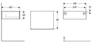 ����� ������� GEBERIT Xeno2 (580�200�462) � 1 ������, ������� ����� 500.507.00.1