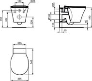 Инсталляция Ideal Standard ProSys 120P кл хром + Унитаз CONNECT AIR Rimless + сиденье микролифт PR212101