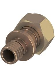 Соединение TECEflex прямое 32х1.1/2"В, с накидной гайкой, бронза,  717608