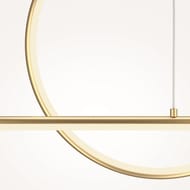 Подвесной светильник Maytoni Halo (Хэло) MOD247PL-L49BSK, 40Вт, 120°, IP20, LED, латунь