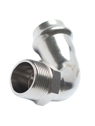 Уголок пресс Franta 54х1/2"Н, нержавеющая сталь SUS 304, V19541200G