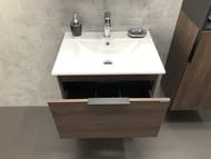 Тумба COMFORTY Франкфурт-60 (600х540х460) подвесная, с раков., дуб шоколадно-коричневый 00004150530