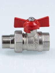Кран шаровый VALTEC СТАНДАРТ 1/2"ВН с полусгоном, PN40 (ГОСТ) VT.127.N.04 — изображение 5