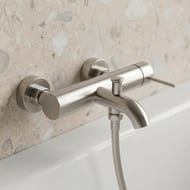 Смеситель для ванны/душа WasserKRAFT Niers 3001BN настенный, однозахватный, короткий излив, никель — изображение 2