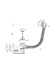 ����� ��� ����� ������� Alcaplast A55K-100-VE-01 ������, ���. 40/50, ����� 100 ��