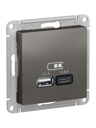 ������� Systeme Electric ATLASDESIGN USB A+�, 5�/2,4 �, 2�5�/1,2 �, ��������, ����� ATN000939
