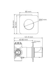 Смеситель для ванны WasserKRAFT Asphe A7751.287.289.290.292.291 встраиваемый, розовое золото глянец — изображение 7