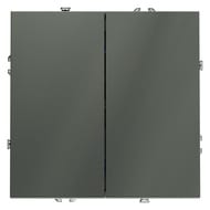 Выключатель двухклавишный Voltum S70 VLS020106, титановый