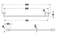 ������������������ DURAVIT Karree 80 ��, ����: ���� 0099601000