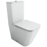 Унитаз-компакт Ceramicanova Кубик (Cubic) Торнадо с бачком сиденье микролифт белый арт CN1803T
