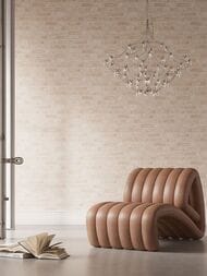 Обои флизелиновые LOYMINA Materials TER4 002/2 (1х10,05) под кирпич, бежевые (рул.)