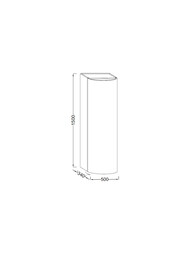 Пенал Jacob Delafon PRESQUILE EB1115D-V13 (500х340х1500) 1 дверца, шарниры справа, палисандр шпон
