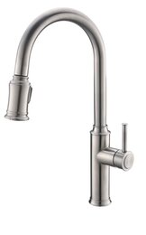 Смеситель для кухни BelBagno BB-LAM58-IN гибкий излив с переключателем аэратор/душ.струя,сатин