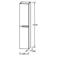����� Jacob Delafon Nona EB1892LRU-442 1470�340�300��, ���������, ����� �����, ����� �������� ������