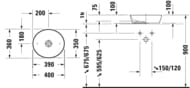 �������� DURAVIT CAPE COD 400�360 ������������ ��������, ��� ��������, ����� 23284000001