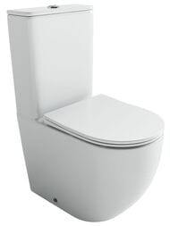 Унитаз-компакт Ceramicanova Mia смыв Торнадо, сиденье микролифт, белый CN1801T-B+CN1801T-T — миниатюра 1