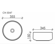 �������� ��������� Ceramicanova Element 355�355�150 �������, ��� ��������, ����� CN5047