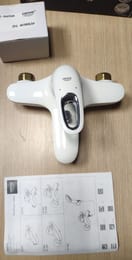 Уценка! Смеситель Grohe EuroStyle 33591LS3 для ванны, однорычажный, настенный, белый - уценка. — миниатюра 10