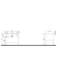 Тумба под раковину Duravit L-Cube 984х582х459 напольная, 2 ящика, белый матовый LC677801818 — изображение 2