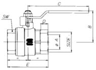 S.214 ���� ������� 1 1/2"�� "ENOLGAS" ����� PN25