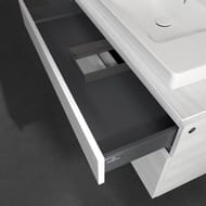 Тумба под умывальник Villeroy & Boch LEGATO (1000х500х550) подвесная, 2 ящика, бел.дерево B695L0E8