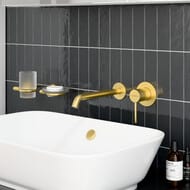 Встраиваемый смеситель для раковины VitrA Minimax Round A4354925EXP однорычажный брашированное золото латунь