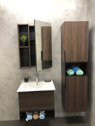 Тумба COMFORTY Франкфурт-60 (600х540х460) подвесная, с раков., дуб шоколадно-коричневый 00004150530