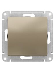 Переключатель Systeme Electric ATLASDESIGN 1-клавишный схема 6 10АХ механизм шампань ATN000561