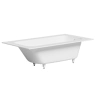 Ванна встраиваемая Salini Orlanda Plus 102014G 1900х1000х600 иск. камень S-Sense, белый глянец