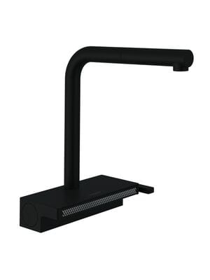 Смеситель Hansgrohe Aquno Select M81 для кухни 250 вытяжной душ 2jet черный мат 73836670