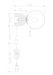 ���������� ���������� Freya Fossil (������) FR5288TL-01B1, 220/240 V, IP 20, ����� �������