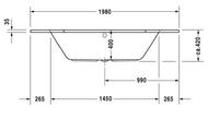 ����� ��������� Duravit D-Code 1400�1400 ������� ����� 700137000000000