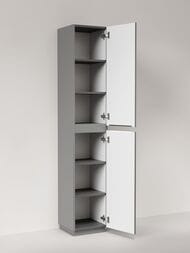 Шкаф-пенал SANCOS Folk Floor PFL35FES 350х350х1880 напольный, 2 дверцы, цвет: Ergraut soft