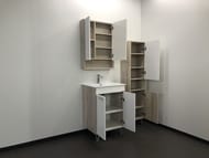 Зеркало-шкаф COMFORTY Клеон-60 (600х800х135) белый/дуб дымчатый