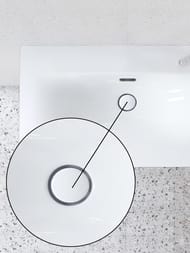 Донный клапан DURAVIT 0050790000 click-clack, диаметр 65 мм, цвет: белый глянец