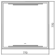 ������� Silver Mirrors ������ (770�770) ���������, ������������� ������, ������ LED-00002640