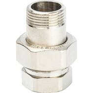 Американка STOUT 3/4"ВН, прямая, никель, уплотнение под гайкой o-ring кольцо, SFT-0041-000034